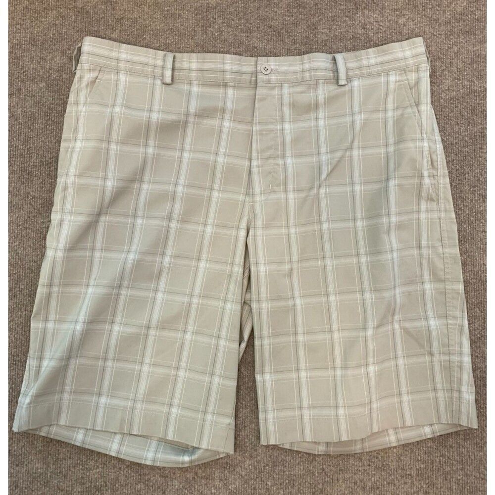 Nike Golf Shorts Mens 38 Dri Fit Plaid Performance Wicking Hiking Camp Outdoors